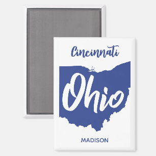 Benutzerdefinierter Standort & Name Ohio Magnet
