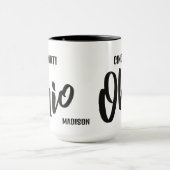 Benutzerdefinierter Standort & Name Ohio Tasse (Zentrum)