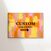 Benutzerdefinierter Standort Signieren Uni Dorm De Poster