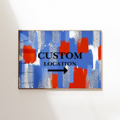 Benutzerdefinierter Standort Signieren voppy-Dorm- Poster