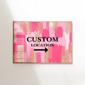 Benutzerdefinierter Standort Signieren voppy-Dorm- Poster