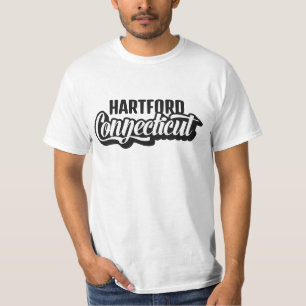 Benutzerdefinierter Standort & Text Connecticut T-Shirt