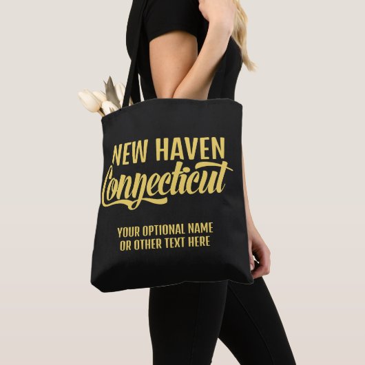 Benutzerdefinierter Standort & Text Connecticut Tasche (Von Nahem)
