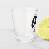 Benutzerdefinierter Standort & Text Ohio Schnapsglas (Links)