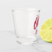 Benutzerdefinierter Standort & Text Ohio Schnapsglas (Links)