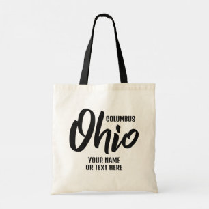 Benutzerdefinierter Standort & Text Ohio Tragetasche