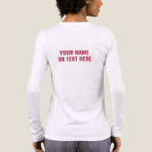 Benutzerdefinierter Standort & Text Ohio Tri-Blend Shirt (Rückseite)