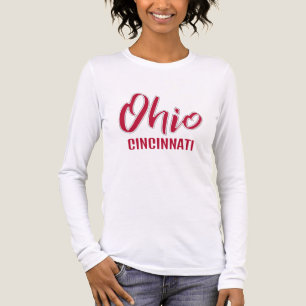 Benutzerdefinierter Standort & Text Ohio Tri-Blend Shirt
