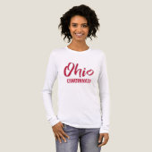 Benutzerdefinierter Standort & Text Ohio Tri-Blend Shirt (Vorderseite voll)