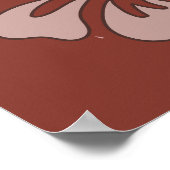 Benutzerdefinierter Standort, Text- und Farbschaka Poster (Ecke)