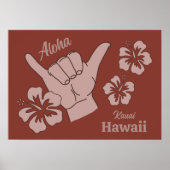 Benutzerdefinierter Standort, Text- und Farbschaka Poster (Vorne)