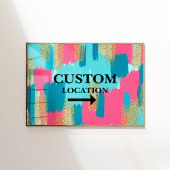 Benutzerdefinierter StandortSignieren der voreinge Poster