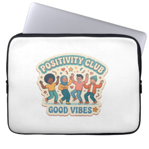 Benutzerdefinierter Stanzaufkleber 'Positivitätscl Laptopschutzhülle