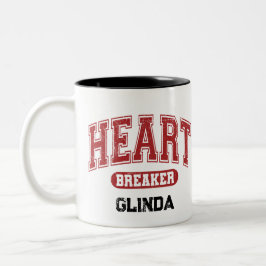 Benutzerdefinierter, stark abweichender Schriftart Zweifarbige Tasse