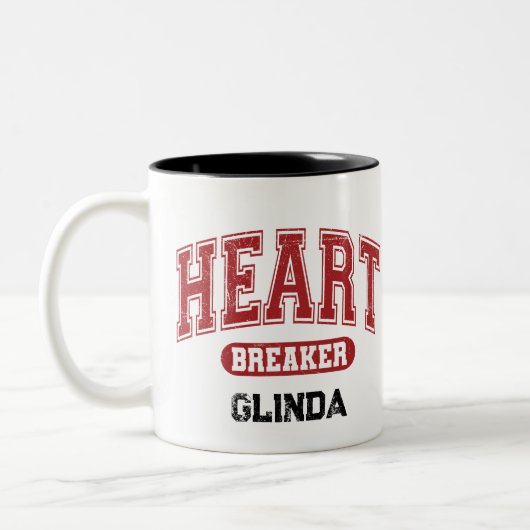 Benutzerdefinierter, stark abweichender Schriftart Zweifarbige Tasse (Links)