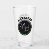 Benutzerdefinierter Steinbock Glas (Rückseite)
