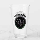 Benutzerdefinierter Steinbock Glas (Vorderseite)