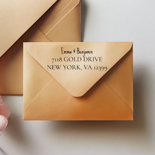 Benutzerdefinierter Stempel mit Adresse und automa