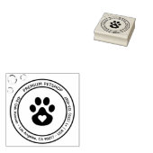 Benutzerdefinierter Stempel mit Logo für eine Tier (Stempel)