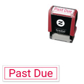 Benutzerdefinierter Stempel mit Text für überfälli (Beispiel)