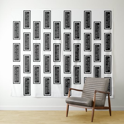 Benutzerdefinierter Step-and-Repeat-Stoffhintergru Wandteppich (Beispiel (Horizontal))