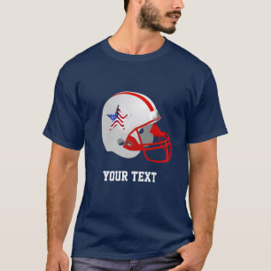 Benutzerdefinierter Stern auf rotem weißen America T-Shirt