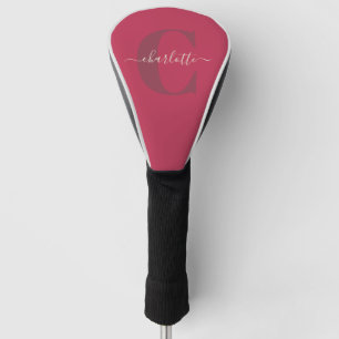 Benutzerdefinierter stilvoller monogrammierter Nam Golf Headcover