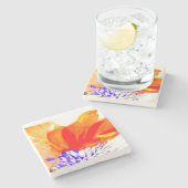 Benutzerdefinierter Stone-Untersetzer Steinuntersetzer (Seitenansicht)