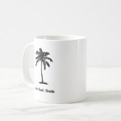 Benutzerdefinierter Strandpalmenbaum Nautical Kaffeetasse (Vorderseite Links)
