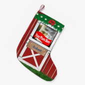 Benutzerdefinierter Strumpf (Ihr Foto) der Barentt Kleiner Weihnachtsstrumpf (Vorderansicht (hängend))