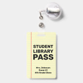 Benutzerdefinierter Studentenbibliothek-Pass Ausweis (Rückseite mit Ausziehbar)