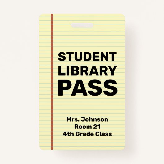 Benutzerdefinierter Studentenbibliothek-Pass Ausweis (Vorderseite)