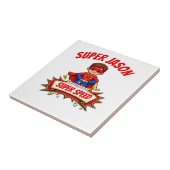 Benutzerdefinierter Superheldenname & Superkraft f Fliese (Seite)