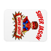 Benutzerdefinierter Superheldenname und Superkraft Magnet (Horizontal)