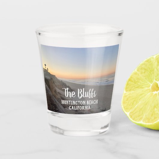 Benutzerdefinierter Surfspot Schnapsglas (Vorderseite)