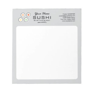 Benutzerdefinierter Sushi-Restaurant-Notizblock fü Notizblock