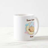 Benutzerdefinierter Süße Träume Capybara Becher Kaffeetasse (VorderseiteRechts)