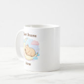 Benutzerdefinierter Süße Träume Capybara Becher Kaffeetasse (Vorderseite Links)