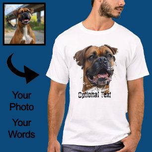 Benutzerdefinierter süßer Grunge-Effekt Haustier-F T-Shirt