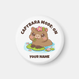 Benutzerdefinierter süßer Kawaii-Capybara-Modus Magnet