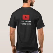 Benutzerdefinierter T - Shirt für das Black YouTub