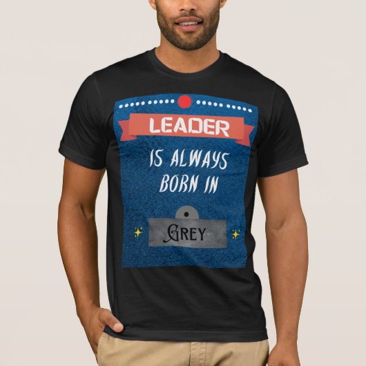 Benutzerdefinierter T - Shirt von Leader Men (Vorderseite)