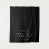 Benutzerdefinierter Table Runner Banner Modernes S Wandteppich (Vorderseite)