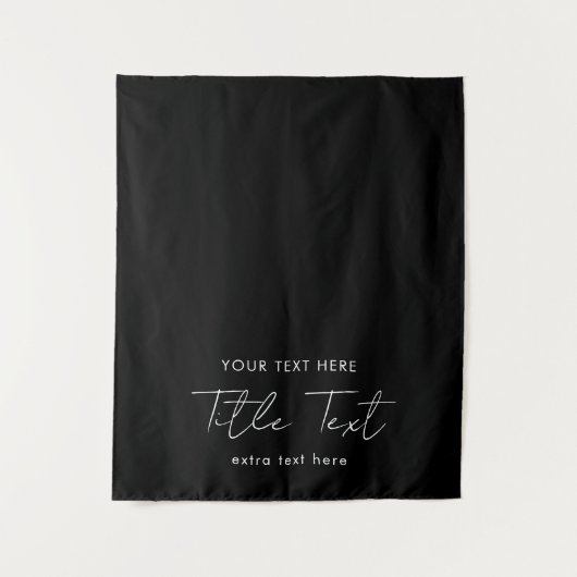 Benutzerdefinierter Table Runner Banner Modernes S Wandteppich (Vorderseite)