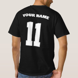 Benutzerdefinierter Team-Logo-Name und Nummer Schw T-Shirt