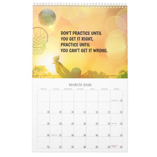 Benutzerdefinierter Teamname 2023 Netball-Kalender Kalender (Mär 2026)