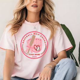 Benutzerdefinierter Teamname für die Baseball-Mama T-Shirt