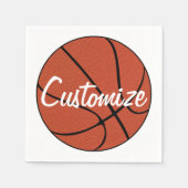 Benutzerdefinierter Teamname oder Party-Basketball Serviette (Vorderseite)