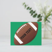 Benutzerdefinierter Teamname / Text American Footb Postkarte (Stehend Vorderseite)