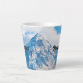 Benutzerdefinierter Tee Kaffee Himmel Text Himmelb Milchtasse (Vorderseite)